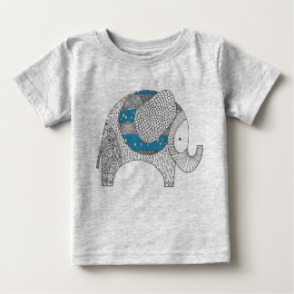 Doodle Elephant. Baby Strampelanzug. Baby T-shirt