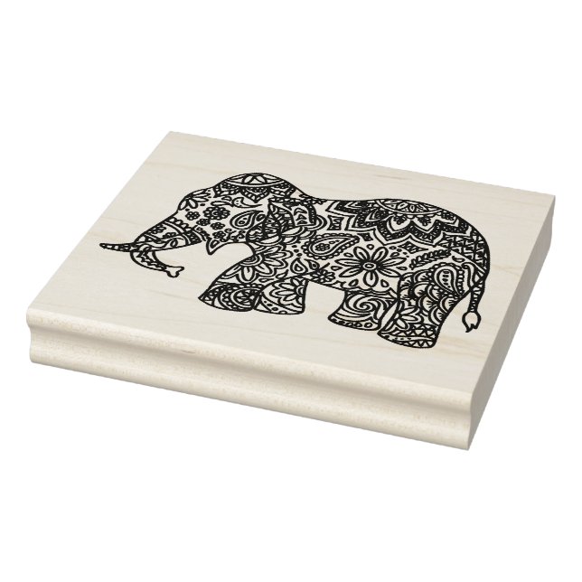 Doodle Elephant Gummistempel (Stempel)