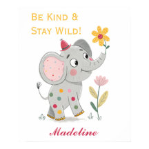 Doodle Elephant Kinderzimmer Playful Animal