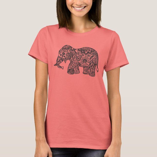 Doodle Elephant T-Shirt (Vorderseite)