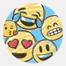 Doodle Emoji Cartoon Tween Teen Geburtstag