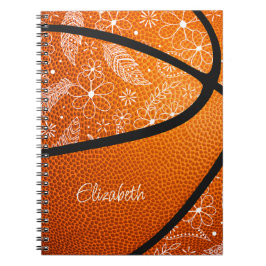 Doodle-Federn paisst Blume Basketball boho Notizblock