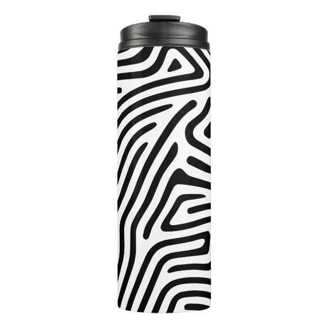 Doodle Fingerprint Thermosbecher (Vorderseite)