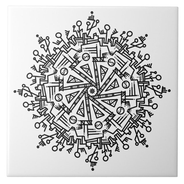 Doodle Fliese (Vorderseite)