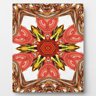 Doodle floral Art Print Fotoplatte