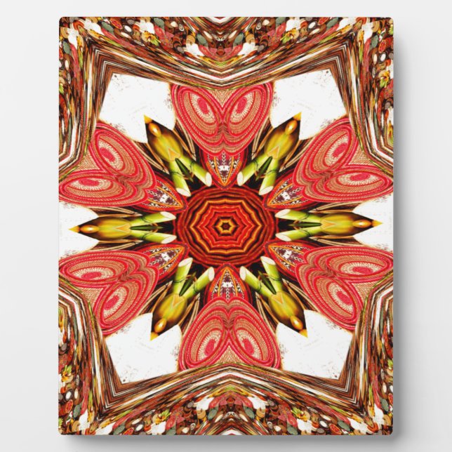 Doodle floral Art Print Fotoplatte (Vorderseite)