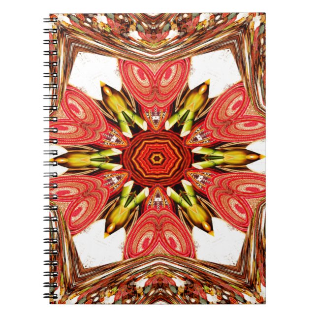 Doodle floral Art Print Notizblock (Vorderseite)