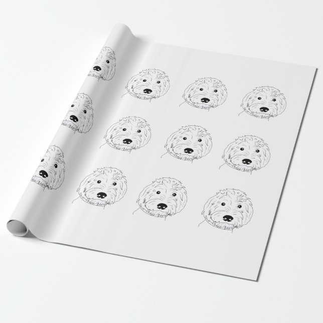 Doodle Geschenkpapier (Ungerollt)