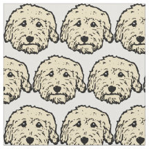 Doodle-Gewebe mit Apricot Doodle-Hunden