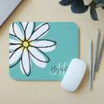 Doodle Gezeichnet Daisy White Pink Monogram Niedli Mousepad<br><div class="desc">Dieses Design wurde mithilfe von digitaler Kunst erstellt und kann in dem Bereich personalisiert sein, der zur Verfügung gestellt wird, oder indem Sie den Klick wählen, um weitere Optionen anzupassen und den Namen, die Initialen oder die Wörter zu ändern. Sie können auch die Textfarbe und den Textstil ändern oder den...</div>