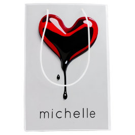 Doodle Herz Liebe Graffiti Schablonengeschenk Tasc Mittlere Geschenktüte