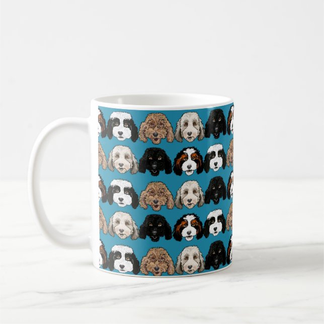 Doodle-Hund-Kaffeetasse Kaffeetasse (Links)