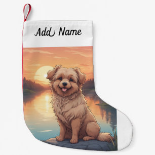 Doodle-Hund Kleiner Weihnachtsstrumpf