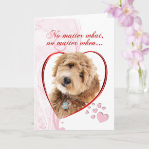 Doodle-Hund-Valentinstag Karte