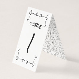 Doodle Illustrationen Hochzeiten in Schwarz und We