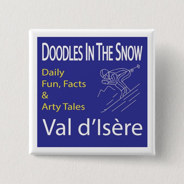 "Doodle in the Snow" button (badge) (Vorderseite)