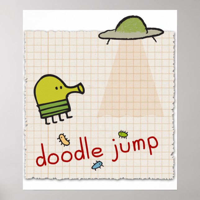 Doodle Jump Canvas Print Poster (Vorne)