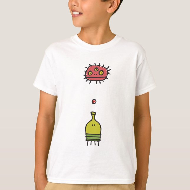 Doodle Jump Monster Kids T - Shirt (Vorderseite)