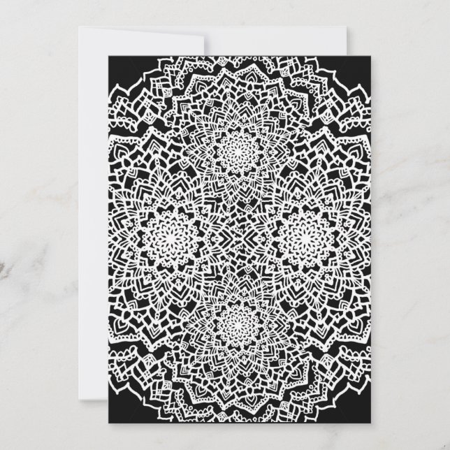 Doodle-Karte Feiertagskarte (Vorderseite)