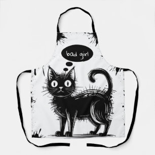 Doodle-Katze Schürze