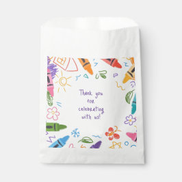 Doodle Kindergarten Graduierungsparty Geschenktütchen