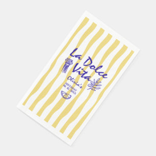 Doodle La Dolce Vita Geburtstag für jedes Alter Serviette