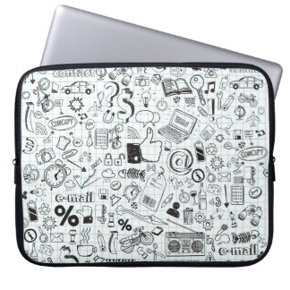 Doodle life laptopschutzhülle