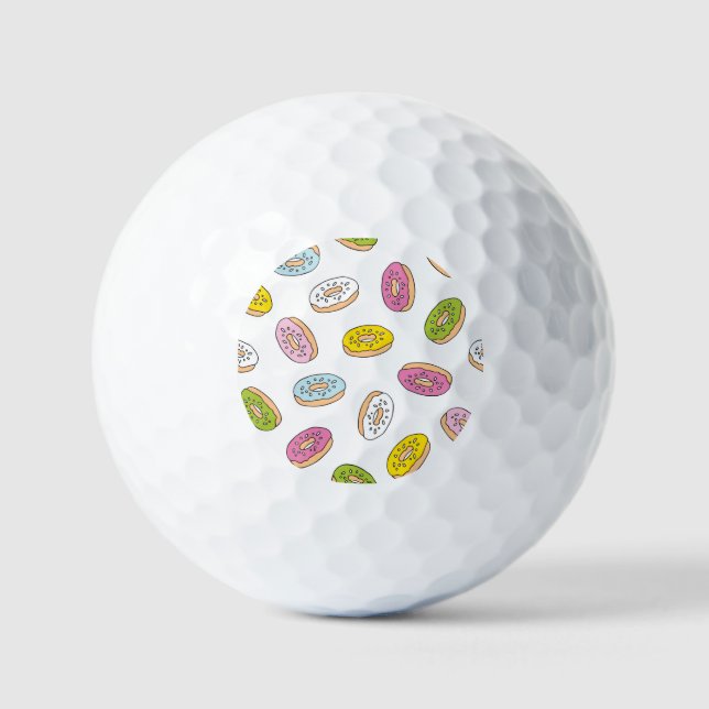 Doodle macht Muster, nahtloses Design. Golfball (Vorderseite)