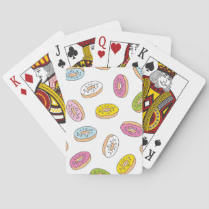 Doodle macht Muster, nahtloses Design. Spielkarten