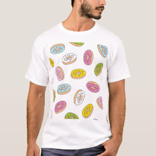 Doodle macht Muster, nahtloses Design. T-Shirt