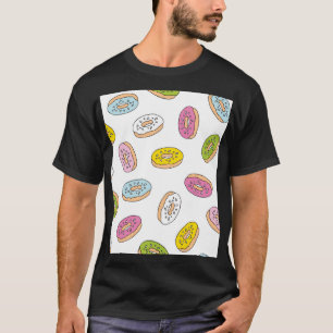 Doodle macht Muster, nahtloses Design. T-Shirt