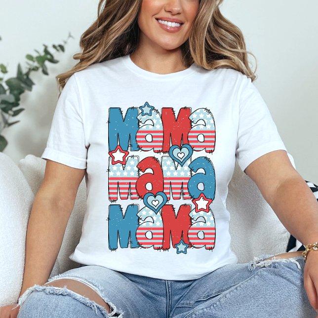 Doodle Mama 4. Juli T-Shirt (Von Creator hochgeladen)