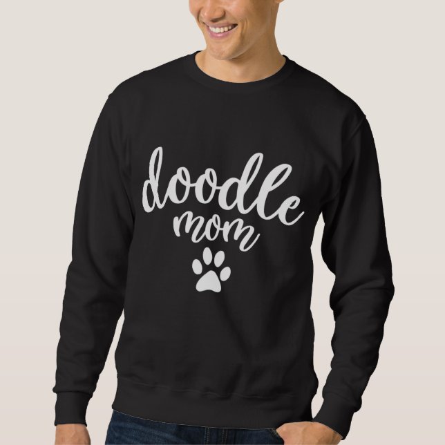 Doodle Mama Dog Paw - Goldendoodle-Geschenk Sweatshirt (Vorderseite)