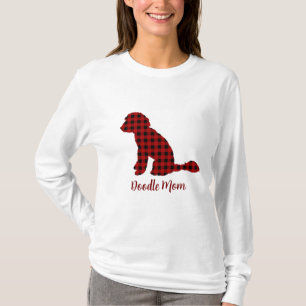 Doodle-Mama Labradoodle im Büffel-Karo-Karohemd-Mu T-Shirt