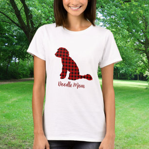 Doodle-Mama-Labradoodle im Büffel-Karo-Muster T-Shirt