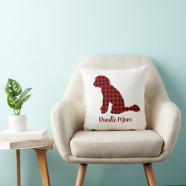 Doodle Mama Labradoodle in Buffalo Karo Kariert Kissen