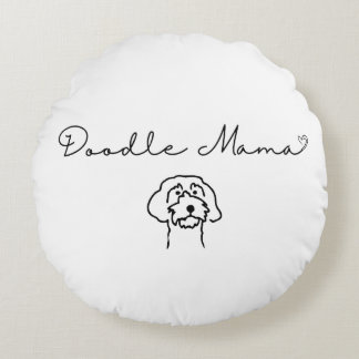 Doodle Mama Round Pillow Rundes Kissen