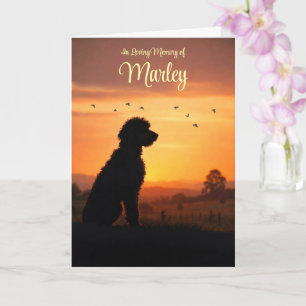 Doodle-Mix-Lab Golden Sympathie-Hunde-Name Karte