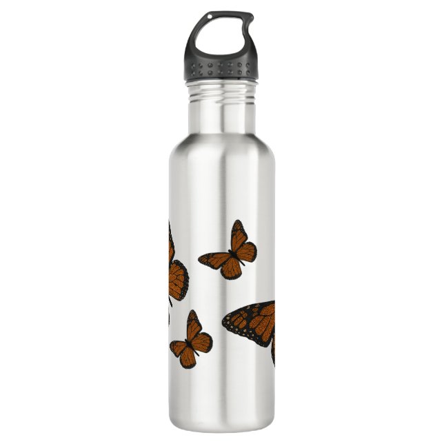 Doodle Monarch Water Flasche Trinkflasche (Vorderseite)