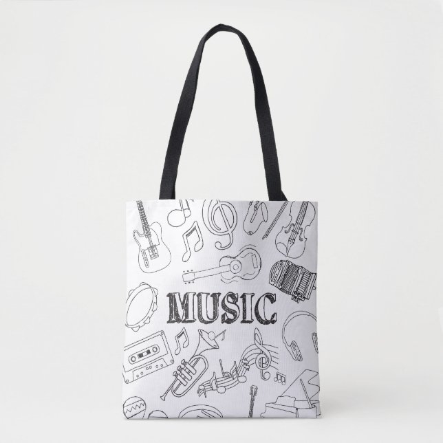 Doodle Music Colorieren (Vorderseite)