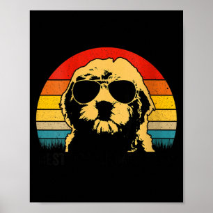 Doodle-Mutter der Frauen Retro-Goldendoodle-Mutter Poster