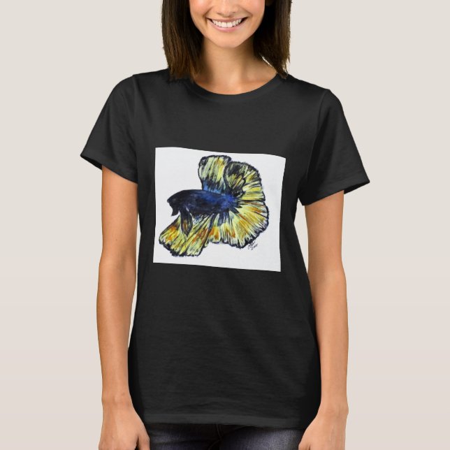 Doodle Nr. 34 Betta Fish T-Shirt (Vorderseite)