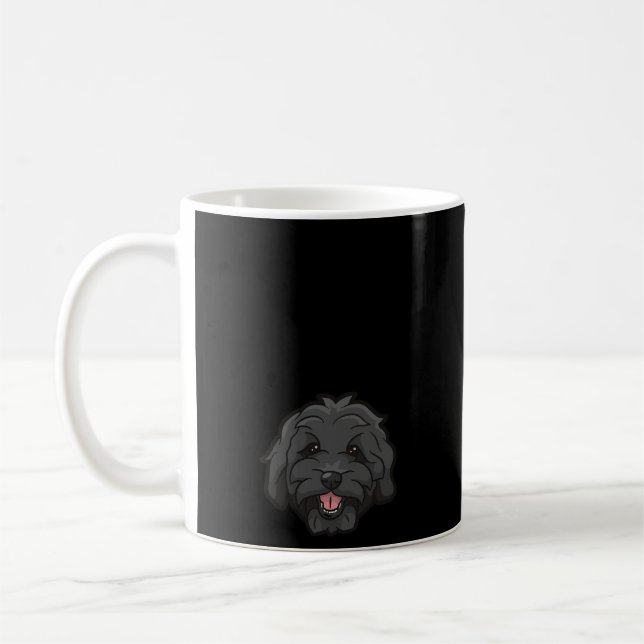 Doodle Oma Black Goldendoodle Kaffeetasse (Links)