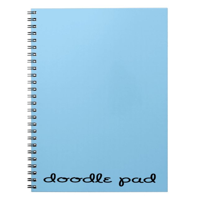 Doodle Pad Blue Notizblock (Vorderseite)