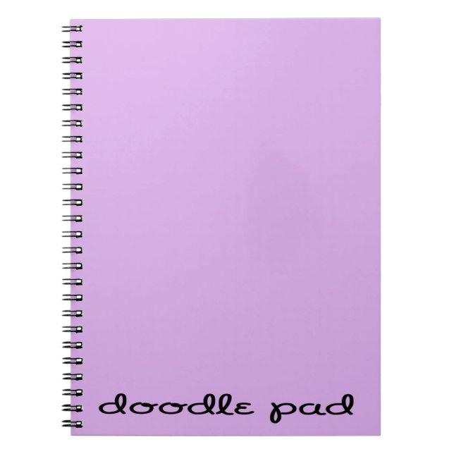 Doodle Pad Lila Notizblock (Vorderseite)