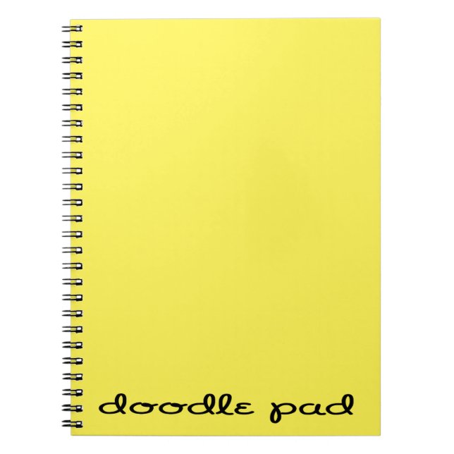 Doodle Pad Yellow Notizblock (Vorderseite)