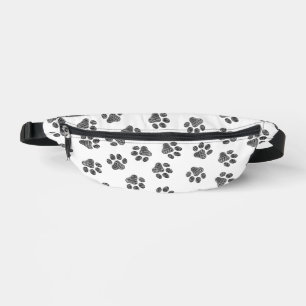 Doodle Paws, Dog Paws, Black Paws Bauchtasche