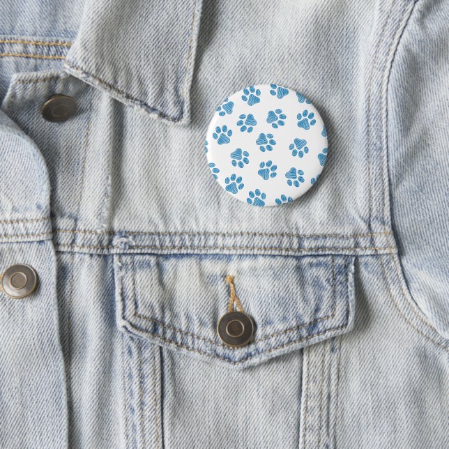 Doodle Paws, Dog Paws, Blue Paws Button (Beispiel)