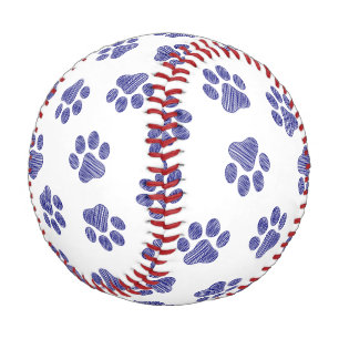 Doodle Paws, Hundepaws, blaue Paws, undurchsichtig Baseball