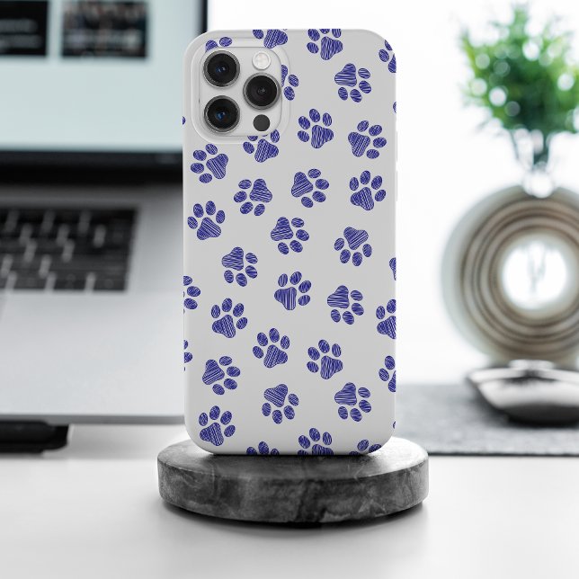 Doodle Paws, Hundepaws, blaue Paws, undurchsichtig Case-Mate iPhone Hülle (Von Creator hochgeladen)